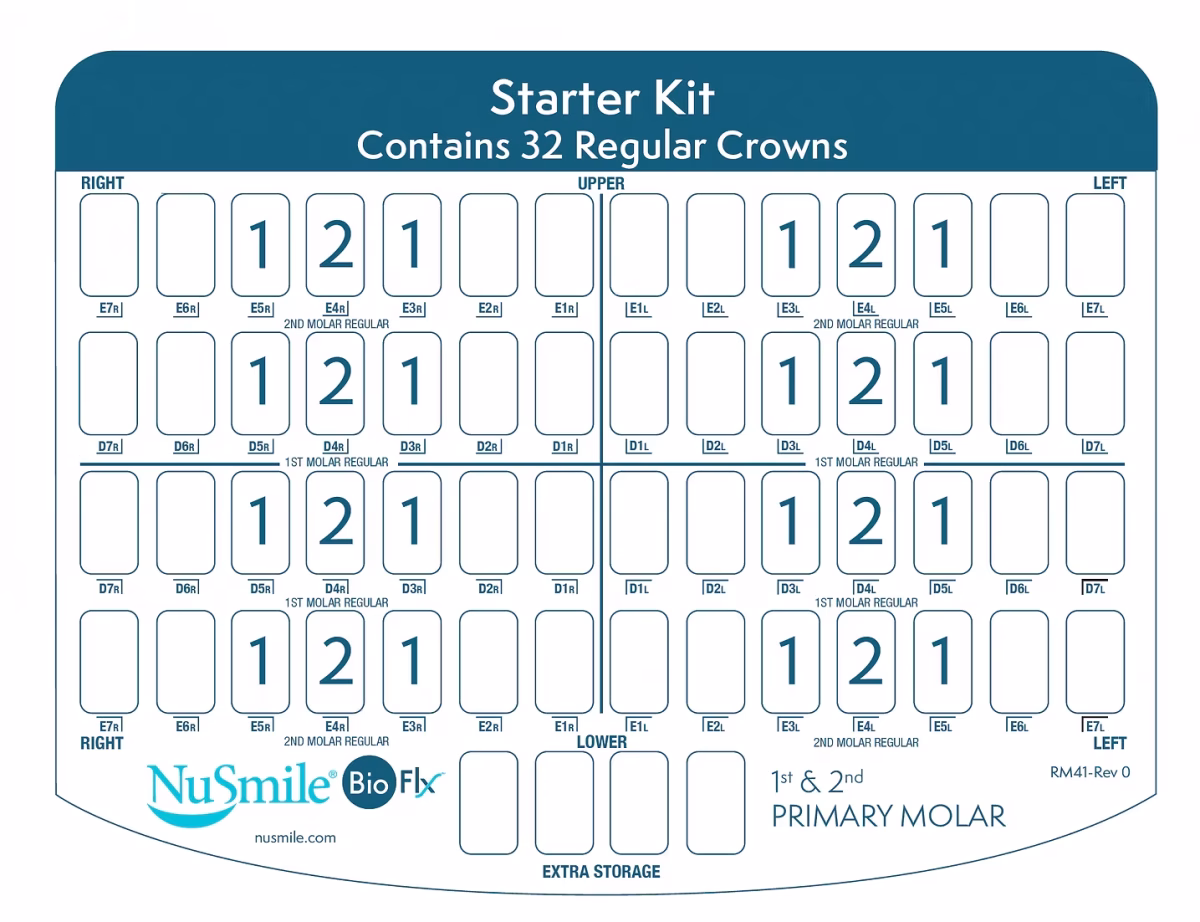 NuSmile BioFlx Regular - First and Second Primary Molar - Professional Kit - Image 2